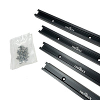 24" Universal Profile T-Track Kit- Black- 4 Piece