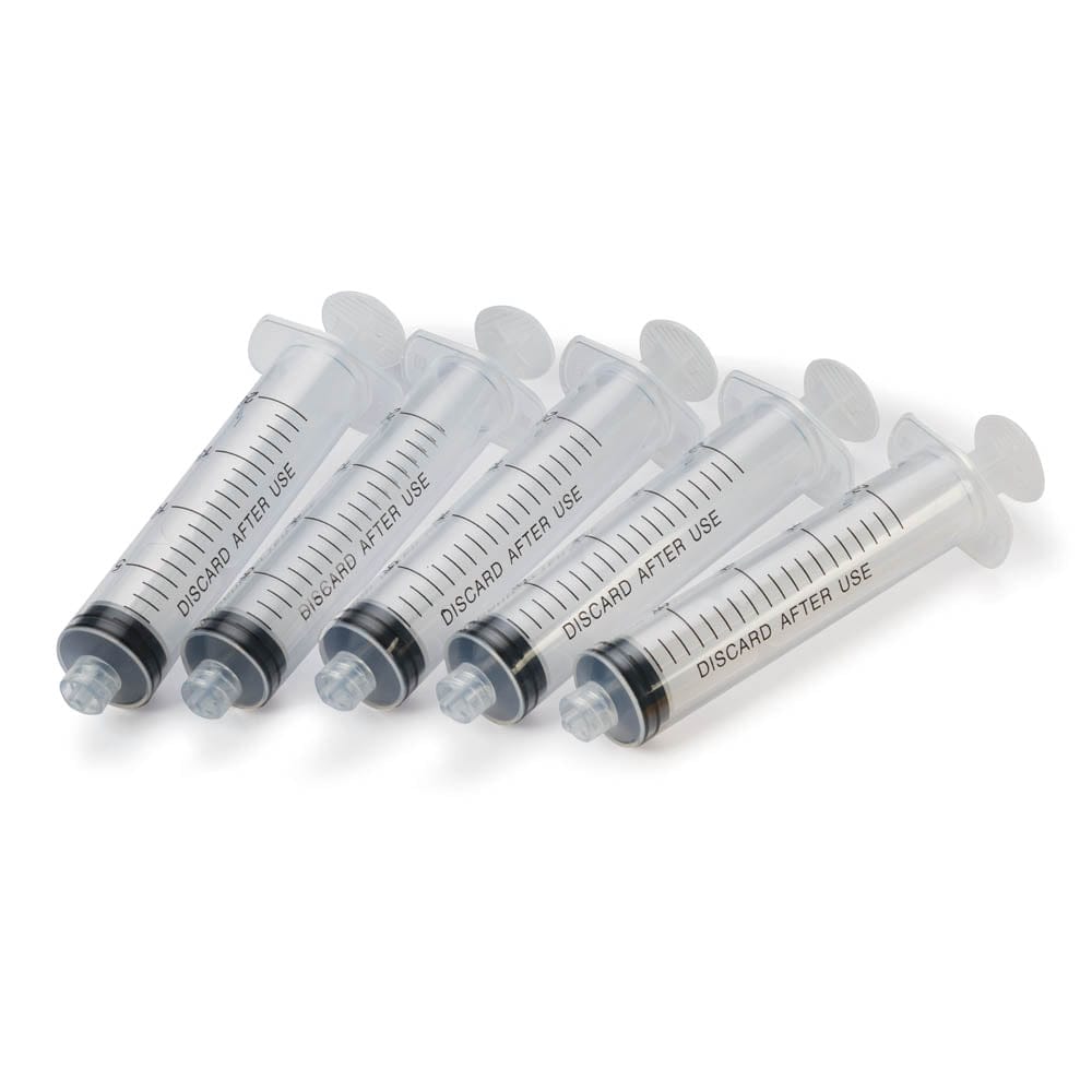 Luer Lock Tip Syringes - 20 ml - 5 Pack