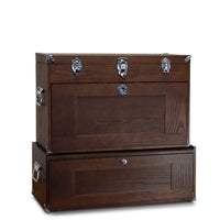 14-Drawer 2 Piece Tool Chest & Base Set - Dark Oak