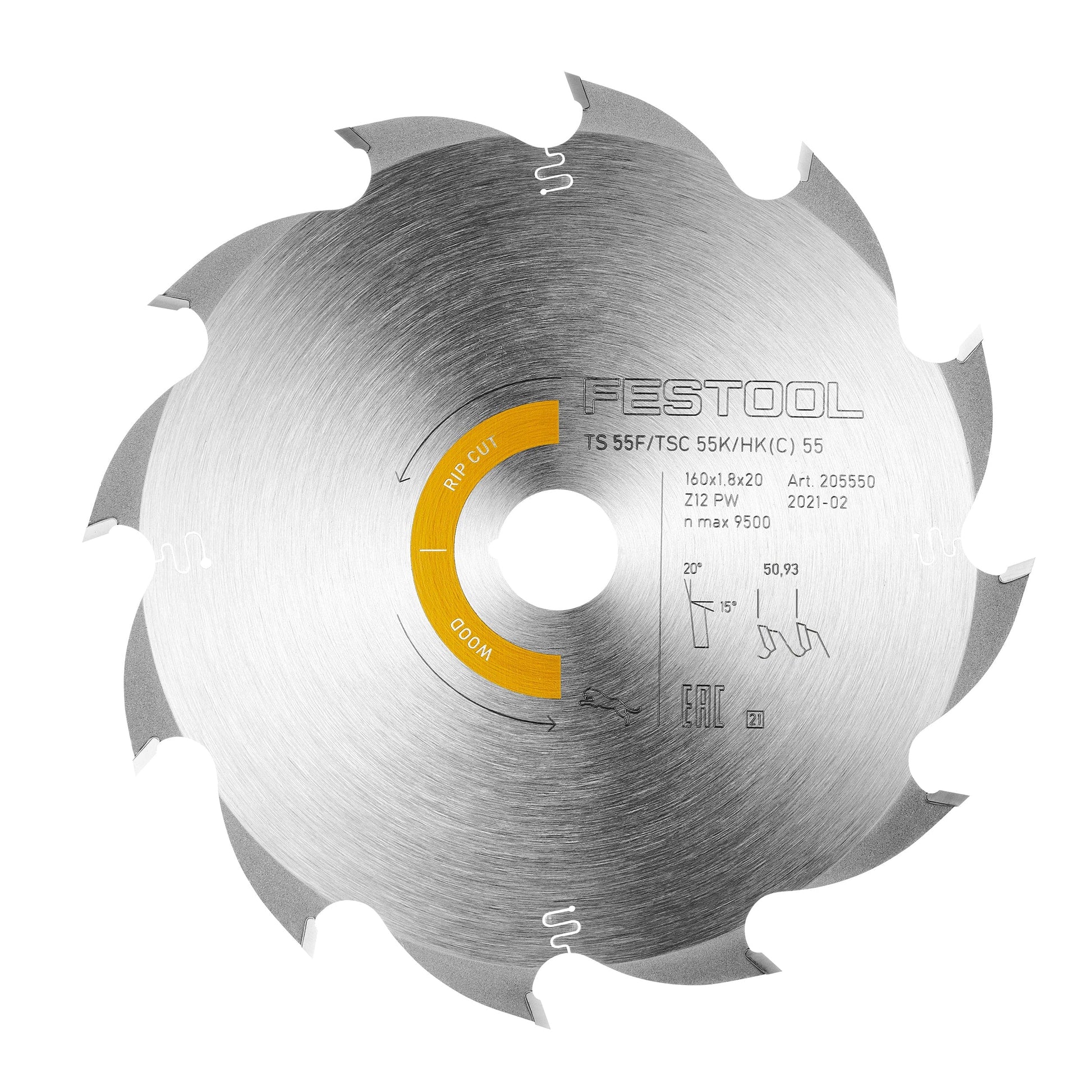 Rip Saw Blade for TS 55 F, TSC 55 K, HK 55 and HKC 55 alt 0
