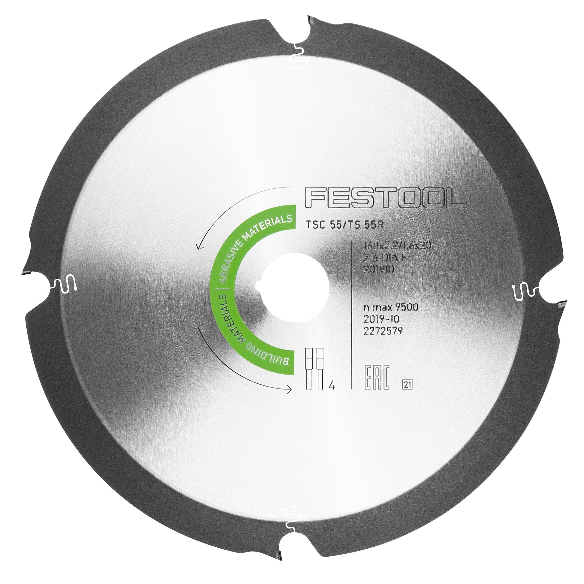 4-Tooth Diamond Saw Blade for Abrasive Materials alt 0