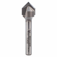 1502 90-Degree V Groove Router Bit 1/4" SH 1/2" D X 1/4" P X 1-7/8" OL alt 0