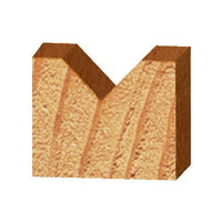 1502 90-Degree V Groove Router Bit 1/4" SH 1/2" D X 1/4" P X 1-7/8" OL alt 0
