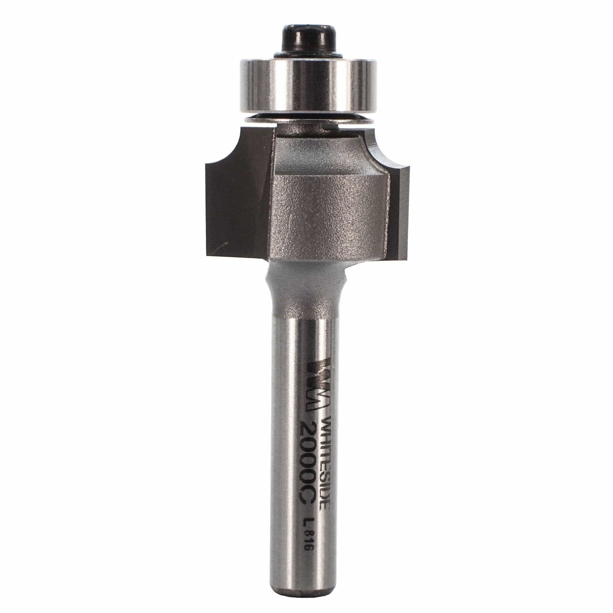 2000C Roundover Router Bit 1/4" SH 1/8" R X 3/4" D X 1/2" CL alt 0