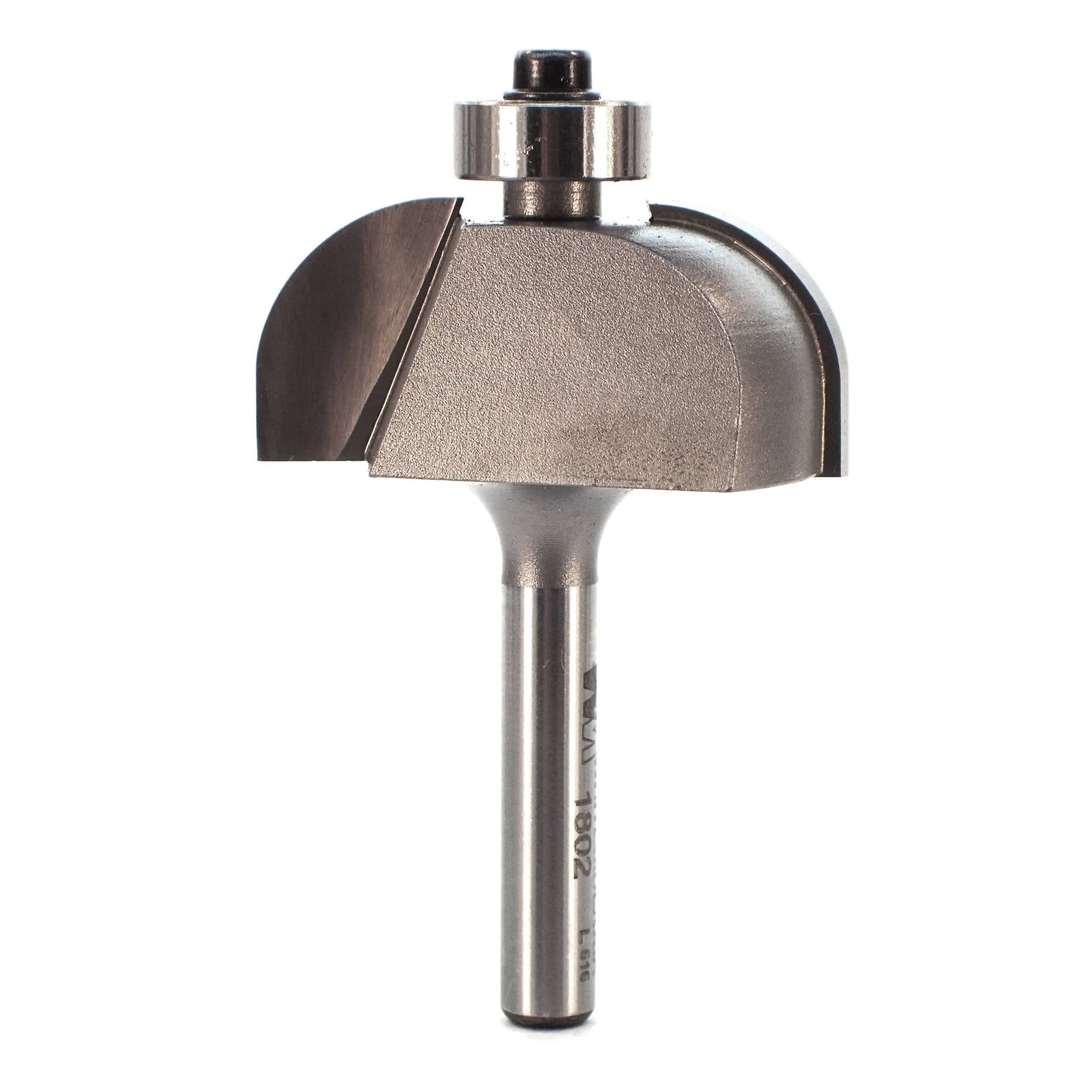 1802 Cove Router Bit 1/4" SH 1/2" R X 1-1/2" D X 5/8" CL alt 0