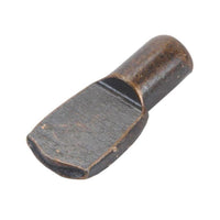 Flat Spoon Style Shelf Support - 1/4" Pin - Bronze - 25 Pack alt 0