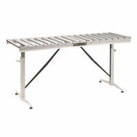 Adjustable Folding Roller Conveyor Table, 66" x 24", HRT-90 alt 0