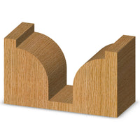 Plunge Roundover Bit w/Plunge Point 1/2" R 1-3/8" LD 3/8" SD 1/2" SH 2-1/2" OL 2 FL alt 0