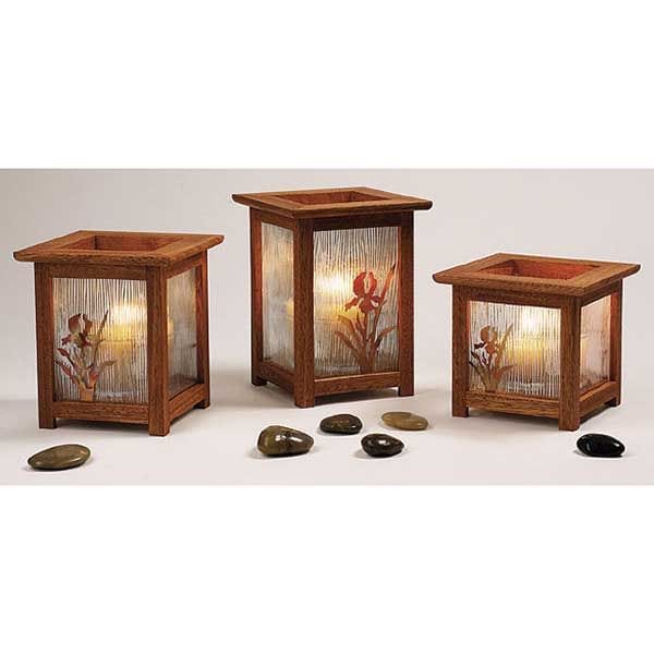 Woodworking Project Paper Plan to Build Arts and Crafts Candle Lanterns alt 0