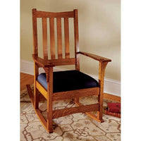 Woodworking Project Paper Plan to Build Two-In-One Arts and Crafts Chair/Rocker alt 0