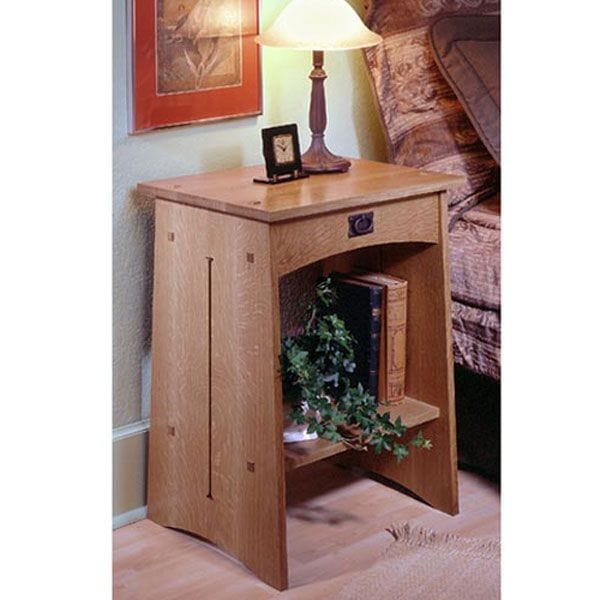 Woodworking Project Paper Plan to Build Arts & Crafts Nightstand alt 0