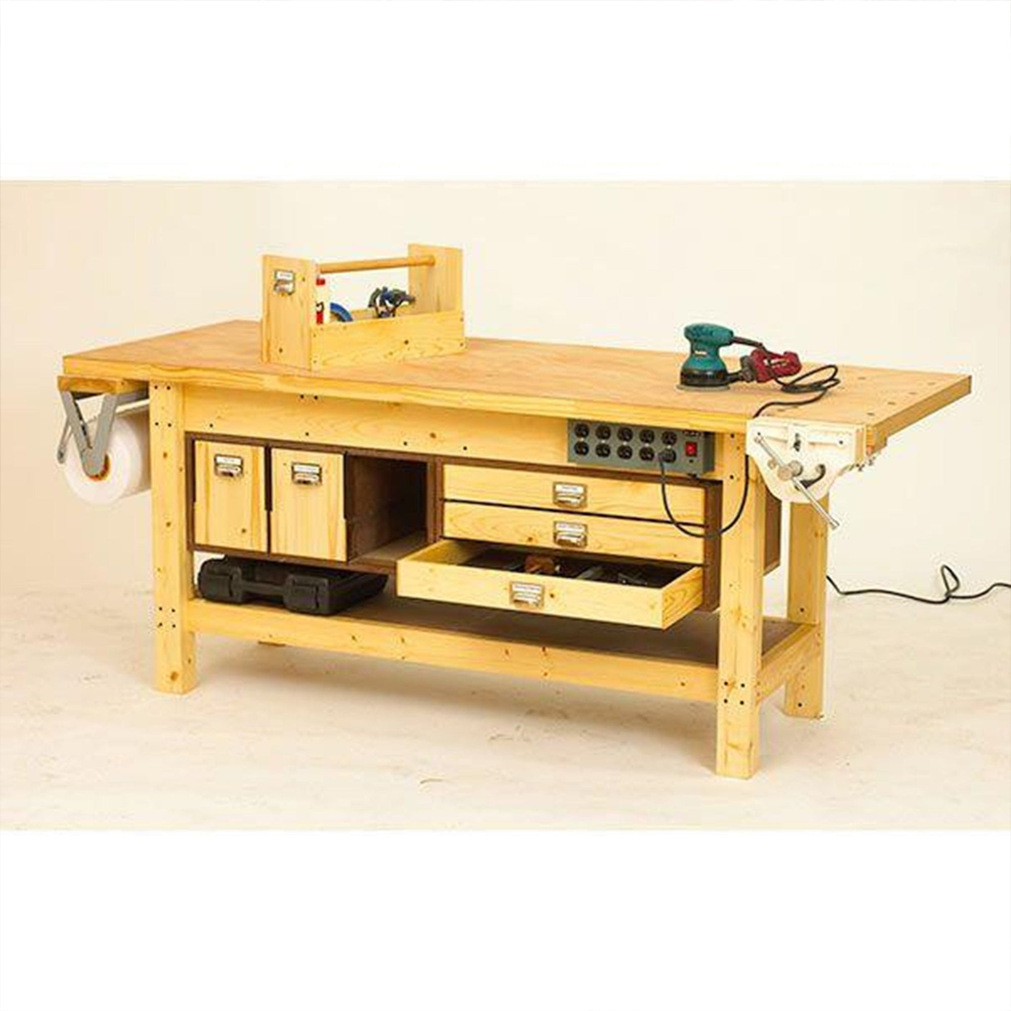 Downloadable Woodworking Project Plan to Build Basic Workbench and 6 Ways to Beef It Up alt 0