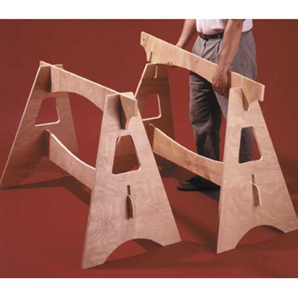 Woodworking Project Paper Plan to Build Knockdown Sawhorses alt 0