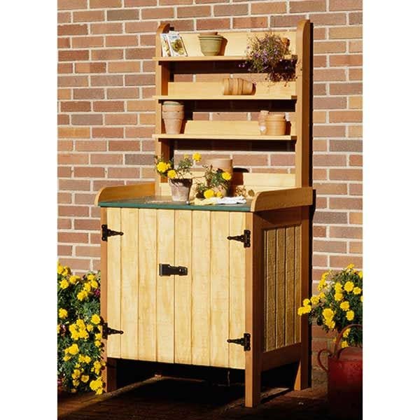 Woodworking Project Paper Plan to Build Gardener's Potting Bench alt 0