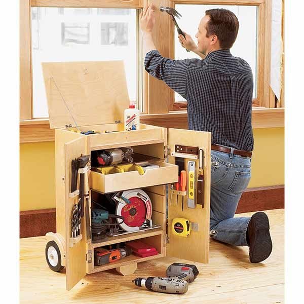 Woodworking Project Paper Plan to Build Go-Anywhere Tool Caddy alt 0