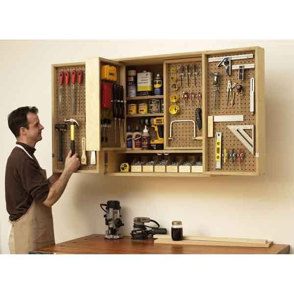 Woodworking Project Paper Plan to Build Shop-in-a-Box Tool Cabinet alt 0