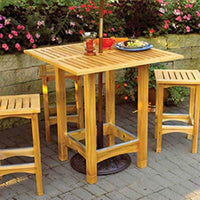 Downloadable Woodworking Project Plan to Build Bistro Patio Table alt 0