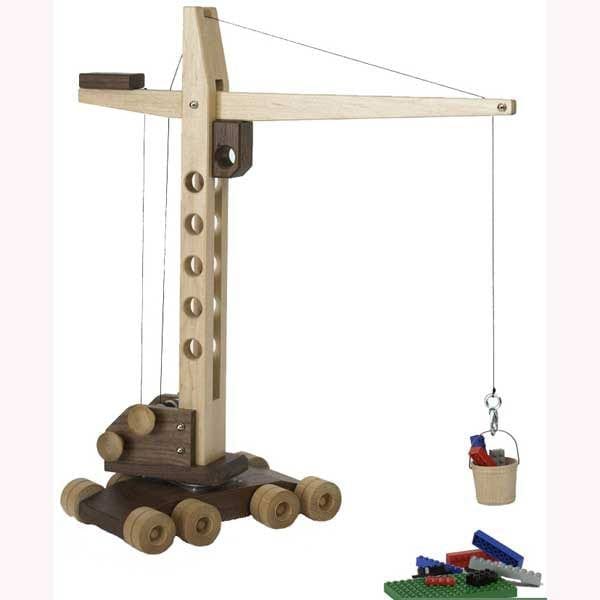 Woodworking Project Paper Plan to Build Contractor Grade Mobile Crane Toy alt 0
