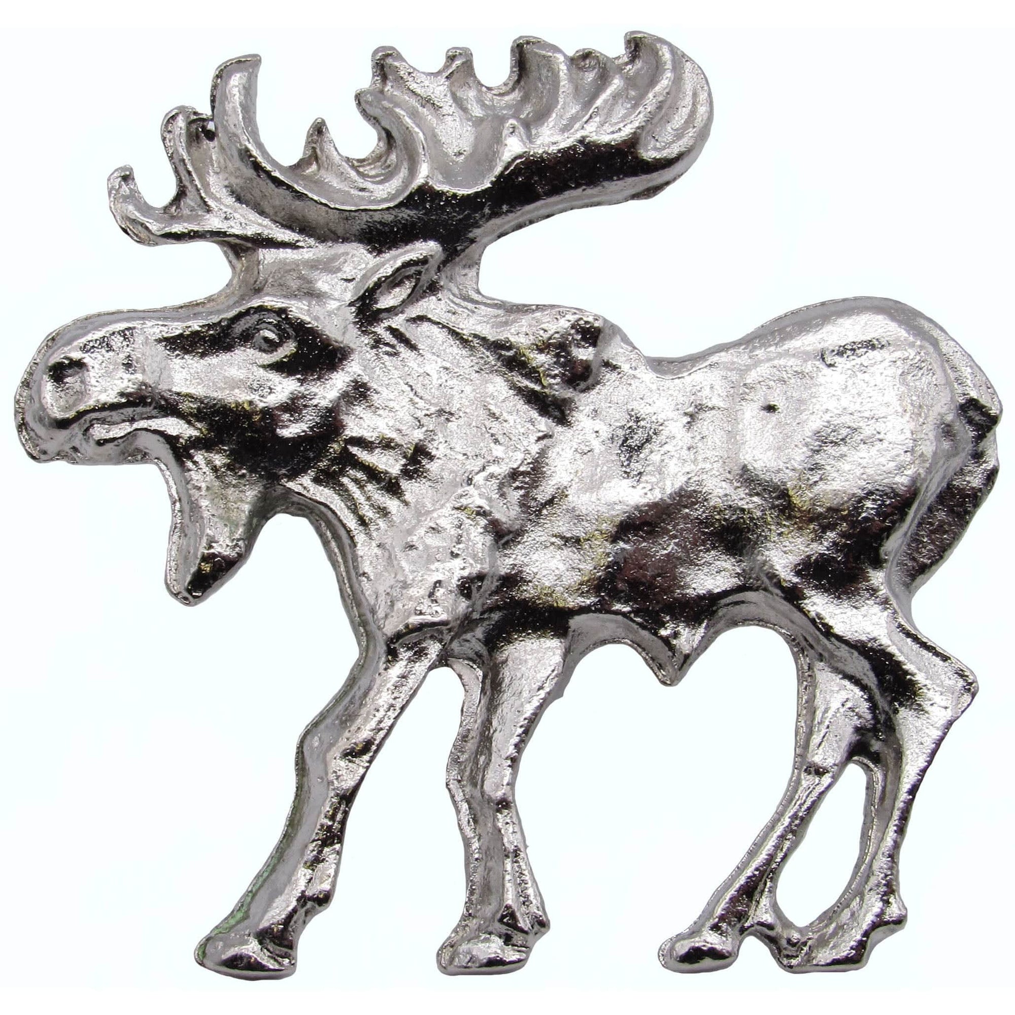 Walking Moose Pull, Left, Nickel Model 002N alt 0