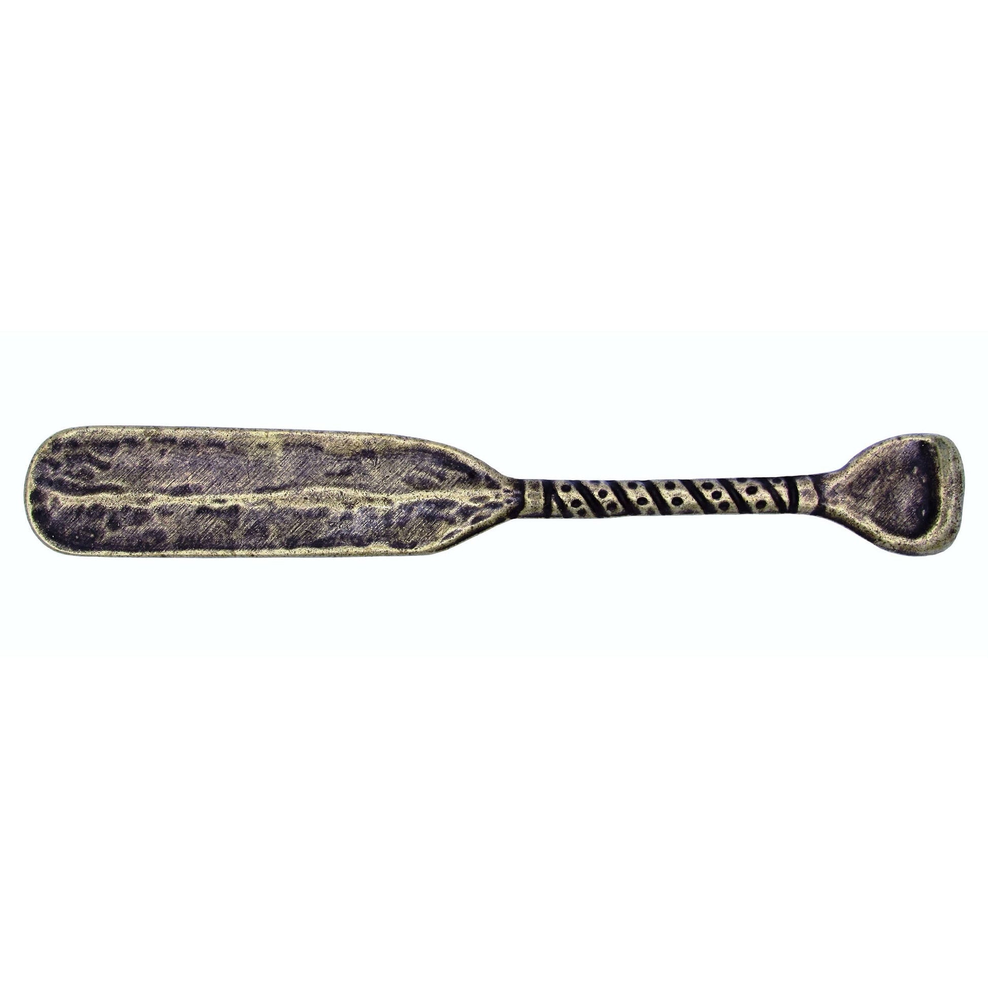 Wrapped Handle Canoe Paddle Pull, Antique Brass, Model 277AB alt 0