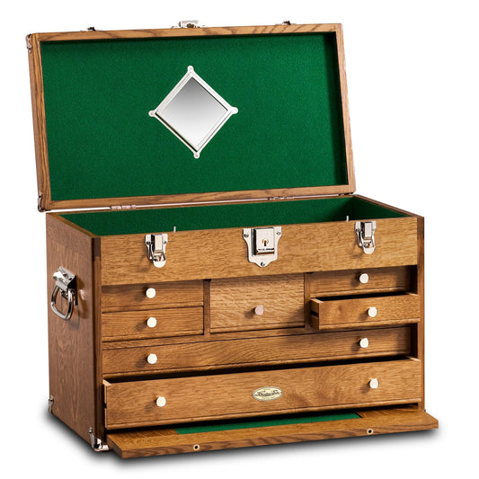 Classic Tool Chest & Base Set in Quarter Sawn Golden Oak alt 0