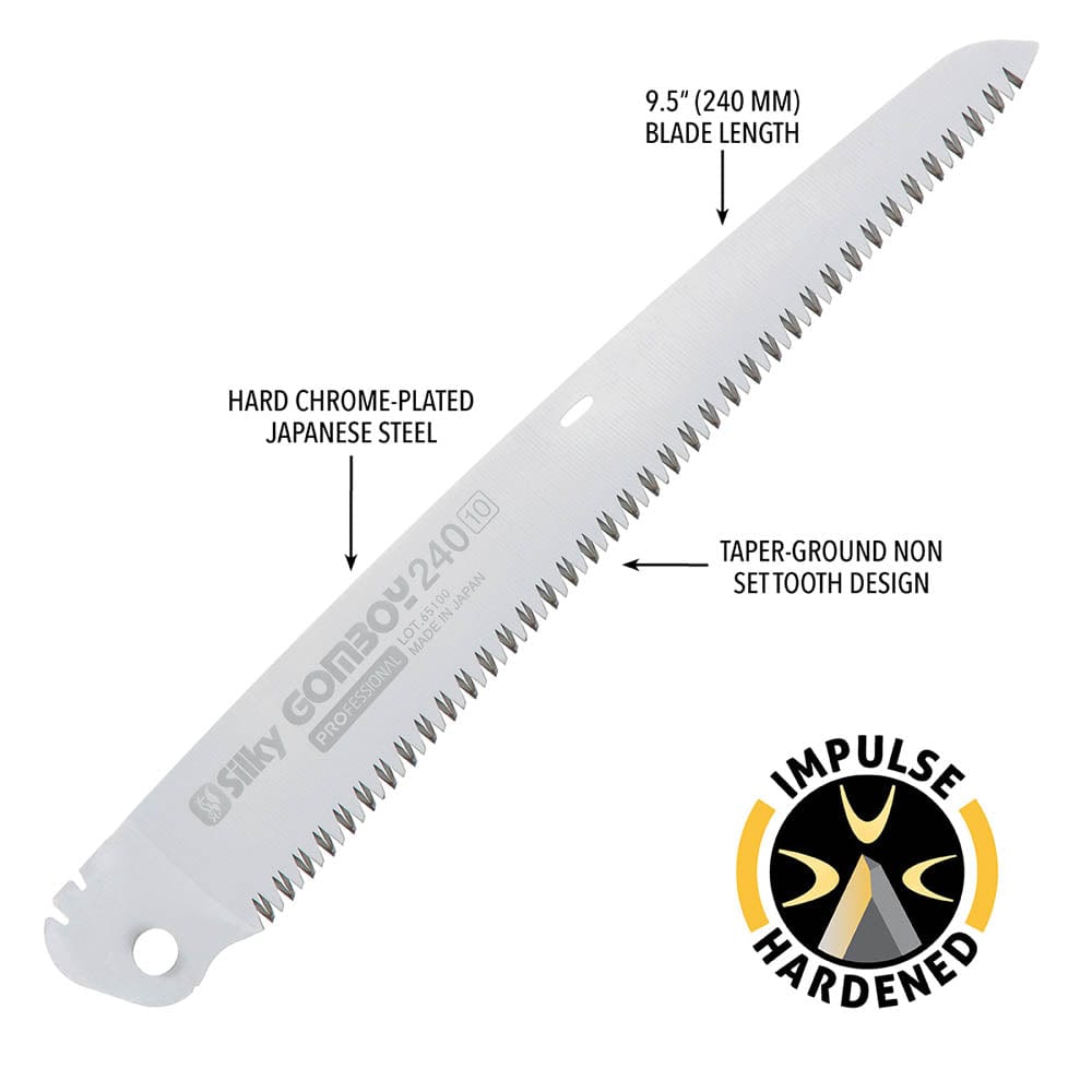 GOMBOY Replacement Blade, 240mm, Medium Teeth