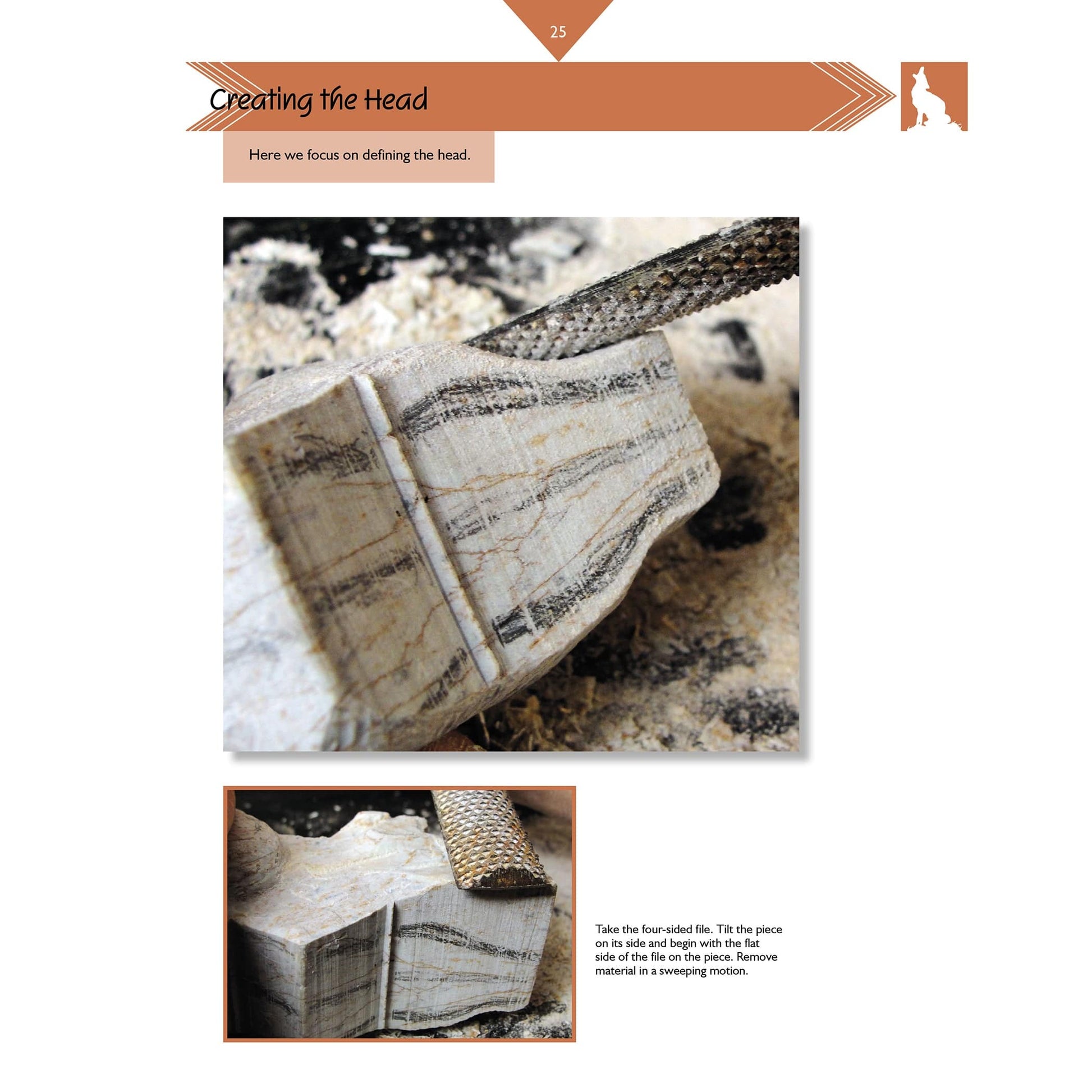 Carving a Coyote in Soapstone alt 0