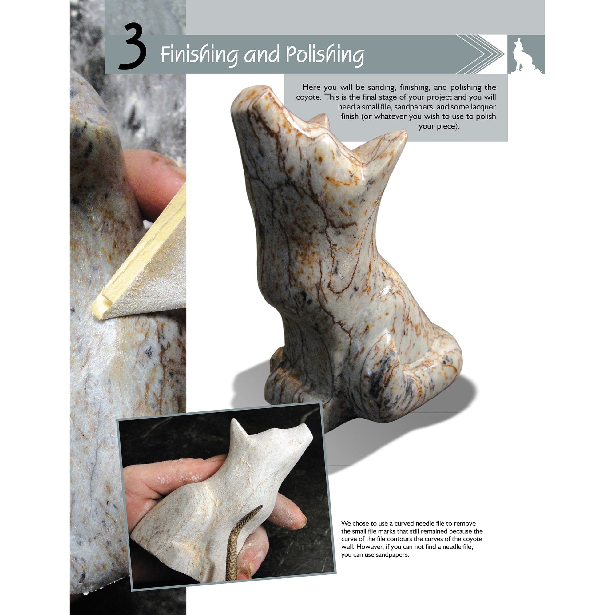 Carving a Coyote in Soapstone alt 0