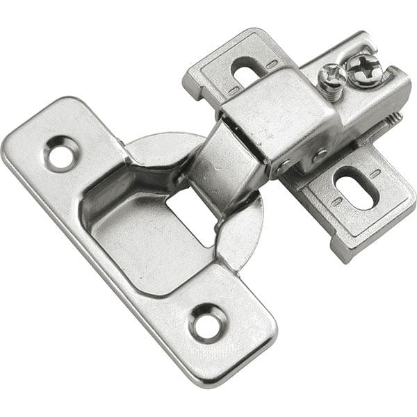 Concealed Face Frame Hinge with 1/2" (2-piece) Overlay Project Pack, Bright Nickel alt 0