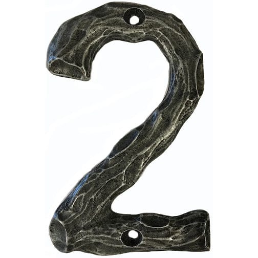 LHN2-P Log House Number 2, Pewter, 1 piece alt 0