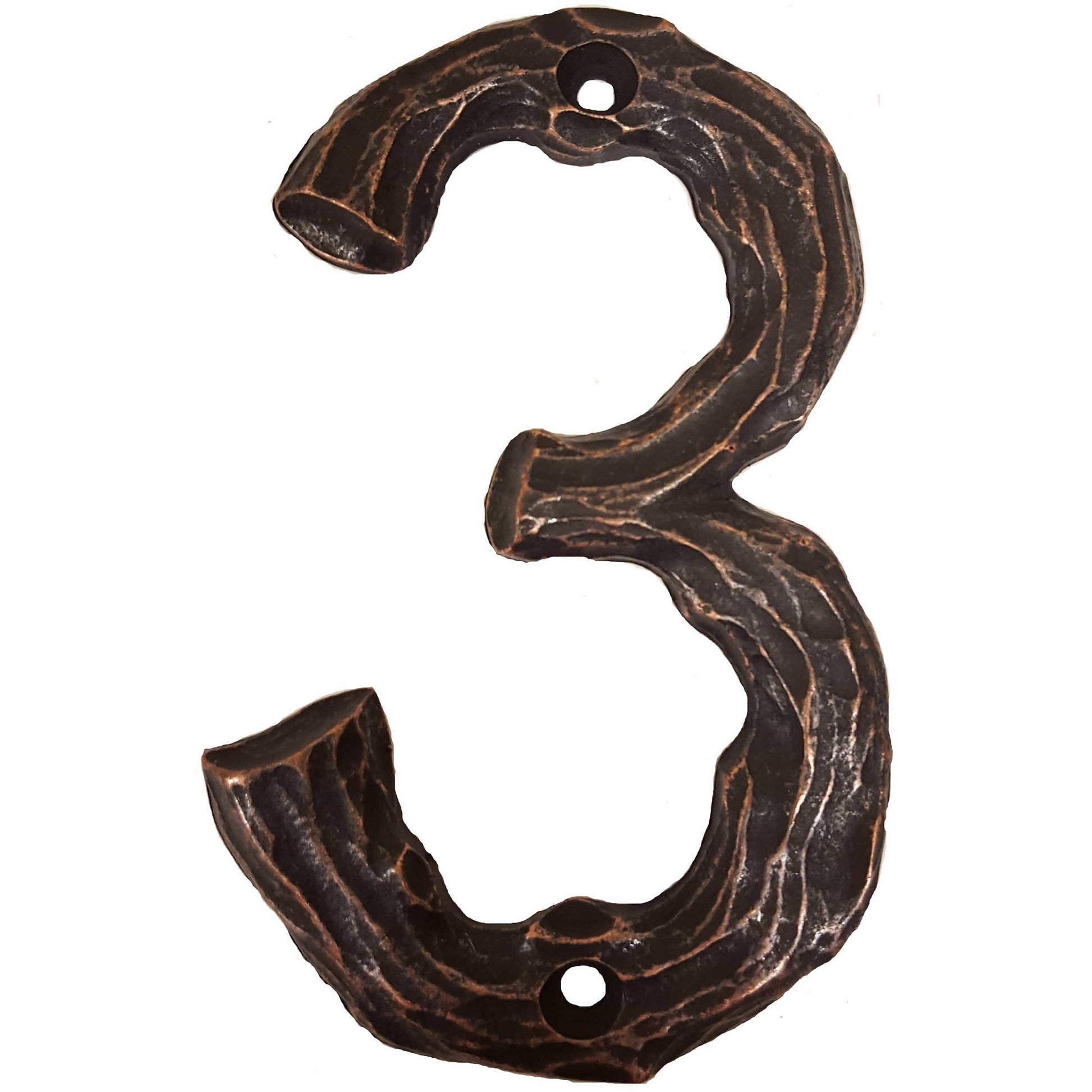 LHN3-ORB Log House Number 3, Oil Rubbed Bronze, 1 piece alt 0