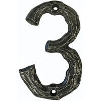 LHN3-P Log House Number 3, Pewter, 1 piece alt 0
