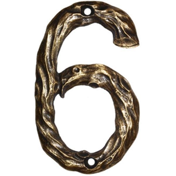 LHN6-N Log House Number 6, Nickel, 1 piece alt 0