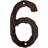 LHN6-ORB Log House Number 6, Oil Rubbed Bronze, 1 piece alt 0