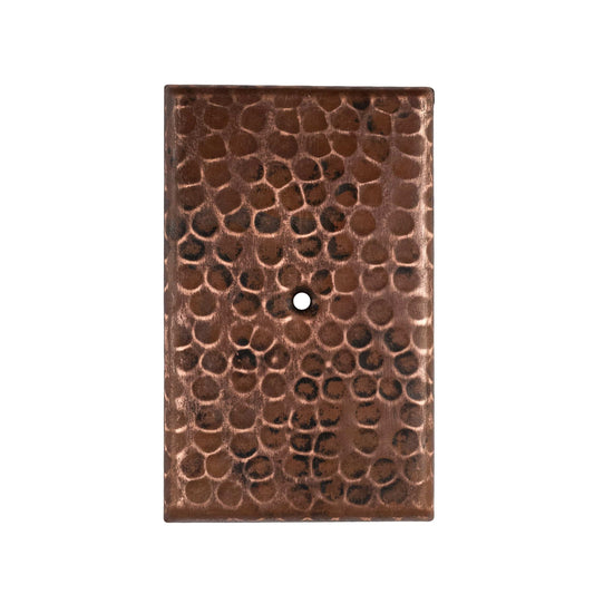 Hand Hammered Switchplate Cover, Single Hole alt 0