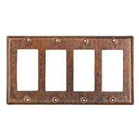Quadruple Ground Fault/Rocker GFI Switchplate Cover alt 0