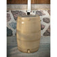 Rain Barrel with Flat Back and Brass Spigot, 50 gallon, Oak alt 0