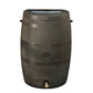 Rain Barrel with Flat Back and Brass Spigot, 50 gallon, Wood Grain alt 0
