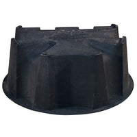 Black Rain Barrel Stand for 50 gallon Rain Barrels with Flat Back alt 0