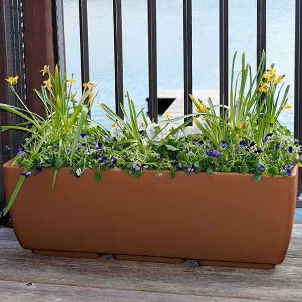 Urban Planter, 30" x 10", Terra Cotta alt 0