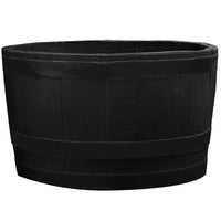 Planter Barrel Black alt 0