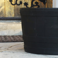 Planter Barrel Black alt 0