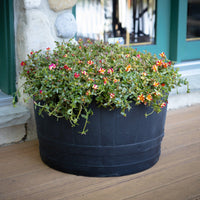 Planter Barrel Black alt 0