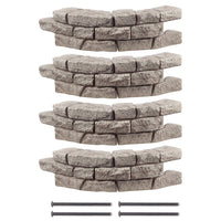 Rock Lock Raised Garden Bed Curved Rock Pack of 4