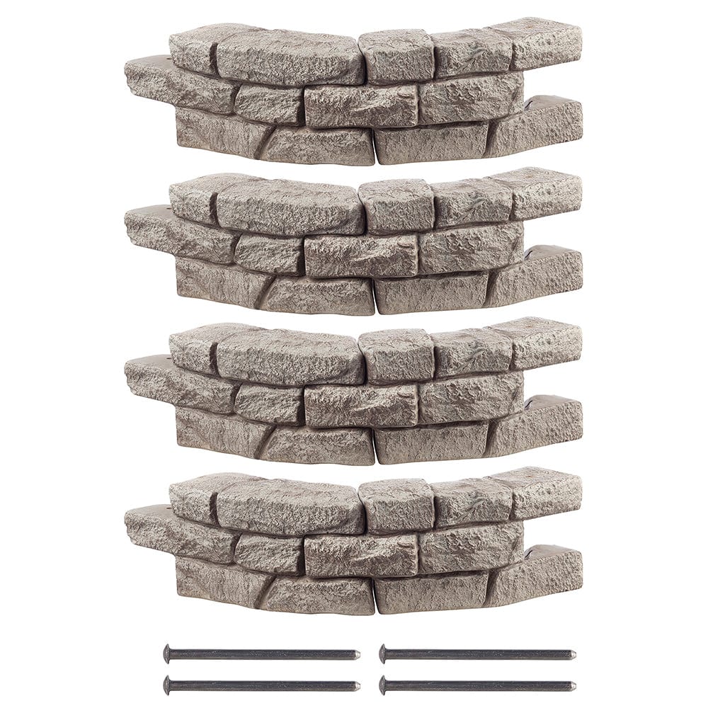 Rock Lock Raised Garden Bed Curved Rock Pack of 4