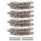 Rock Lock Raised Garden Bed Curved Rock Pack of 4