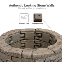 Rock Lock Raised Garden Bed Curved Rock Pack of 4