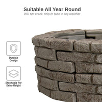 Rock Lock Raised Garden Bed Curved Rock Pack of 4