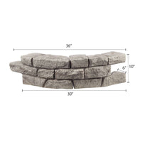 Rock Lock Raised Garden Bed Curved Rock Pack of 4