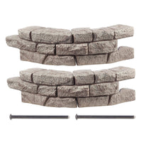 Rock Lock Raised Garden Bed Curved Rock Pack of 2